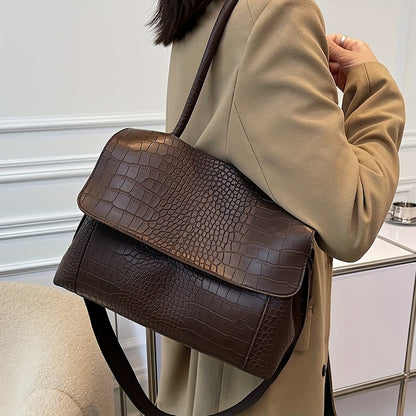 Ellie - Grand sac pour femme élégant au look vintage et bandoulière réglable